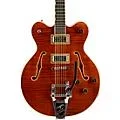 Gretsch Guitars G6609TFM Players Edition Broadkaster Center Block Electric Guitar With String-Thru Bigsby and Flame Maple Bourbon Stain