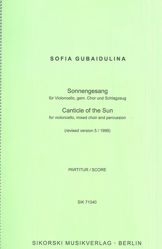Gubaidulina: Canticle of the Sun