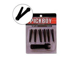 Guitar Bridge Pin-Set Pickboy w/Pin Pry-Black