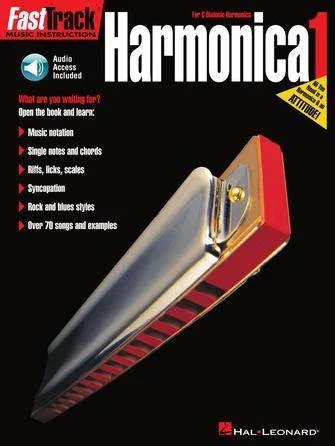 HAL LEONARD HL00695407 FastTrack Harmonica Method – Book 1
