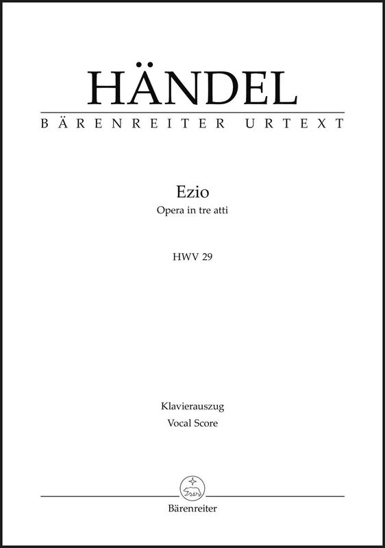 Handel: Ezio, HWV 29