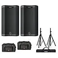 Harbinger VARI V3415 15″ Powered Speakers Package With Bags & Stands Standard