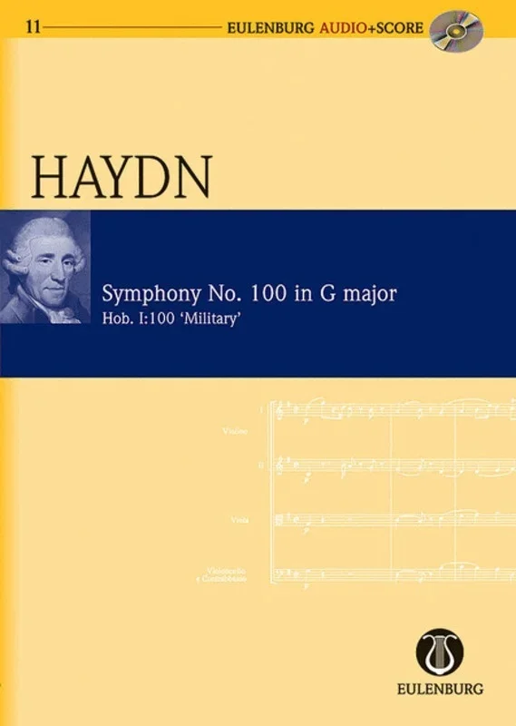 Haydn – Symphony No 100 G Military Study Score Book/CD