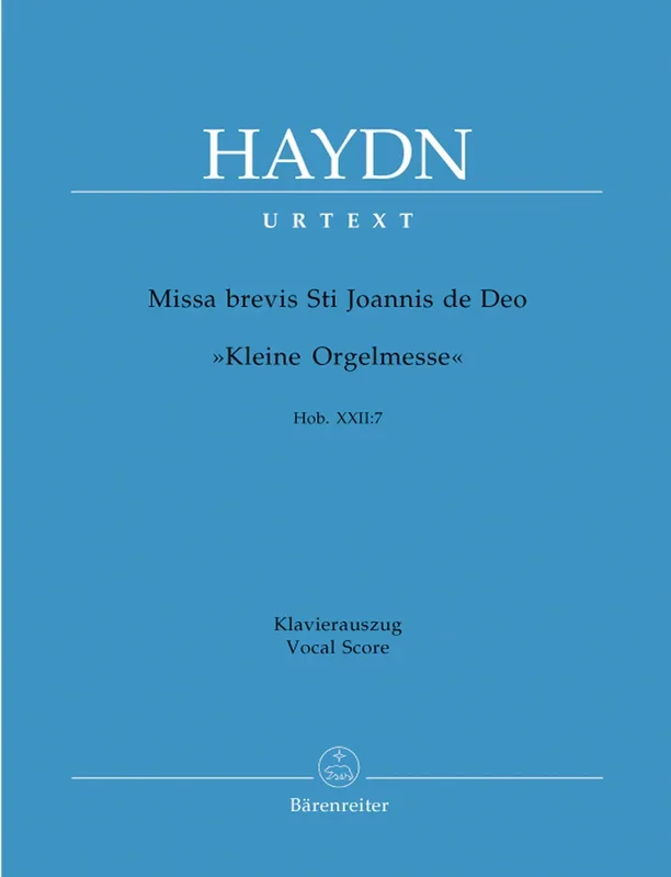 Haydn: Missa Brevis Sancti Joannis De Deo Hob XXII:7 – Vocal Score