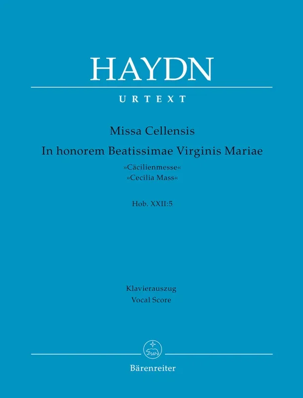 Haydn: Missa Cellensis – Vocal Score