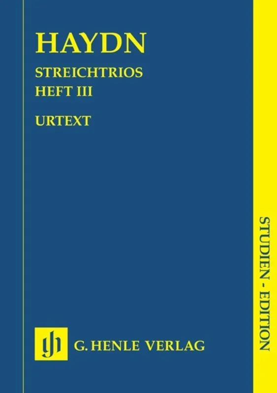 Haydn: String Trios Volume 3 Study Score
