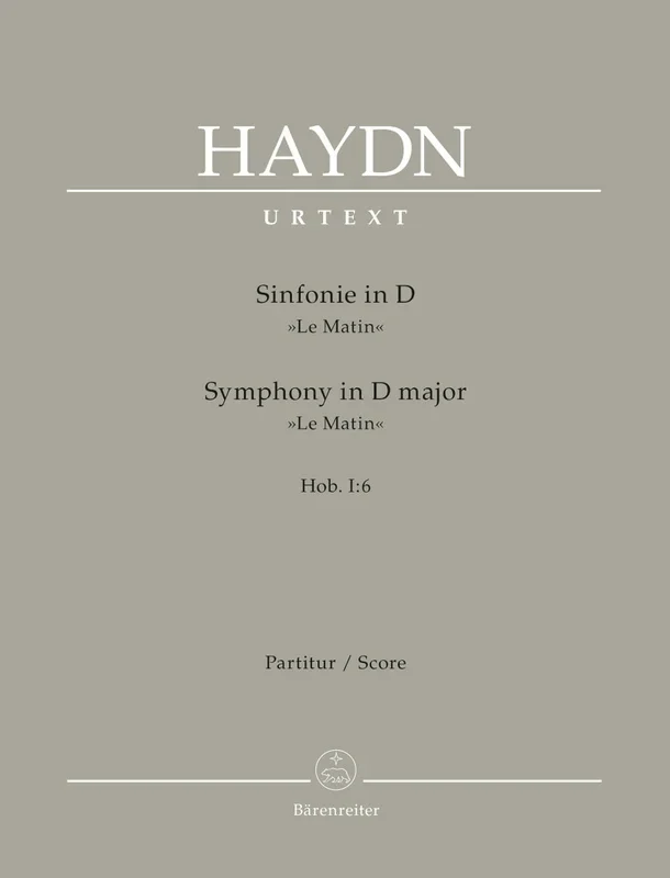 Haydn: Symphony No 6 in D Le Matin Full Score