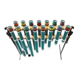 Heavy Duty Indoor Joia Tubes Set: Two Octaves Diatonic C-C with Mallets