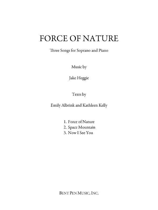 Heggie: Force of Nature