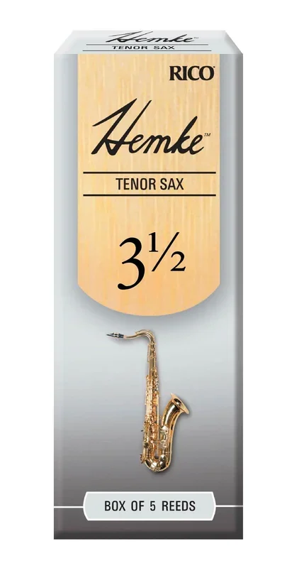 Hemke Tenor Sax Reeds, Strength 3.5, 5-pack