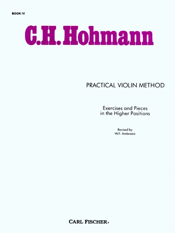 Hohmann: Practical Violin Method – Book 4