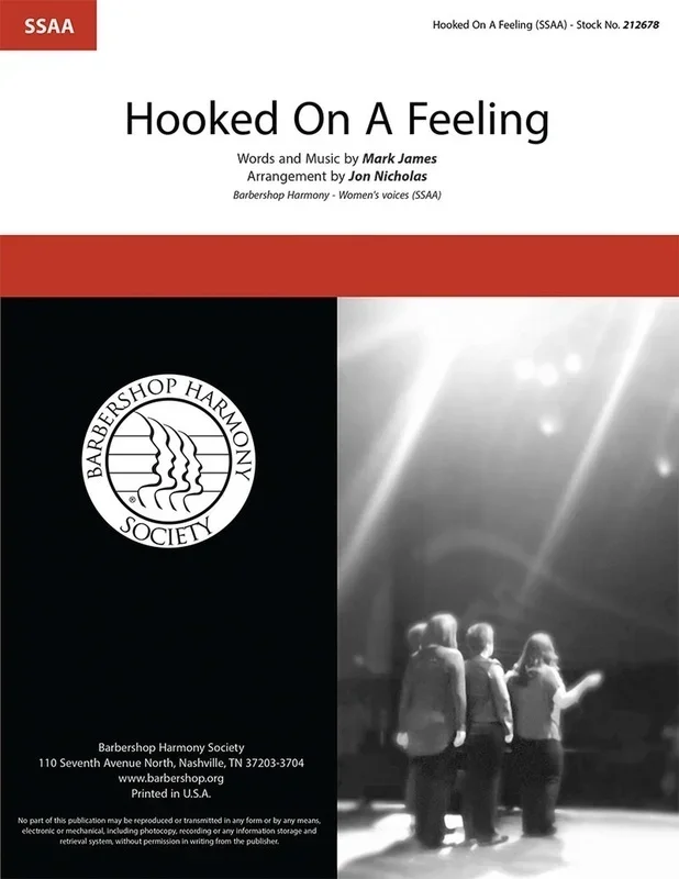 Hooked On A Feeling SSAA A Cappella (Octavo)