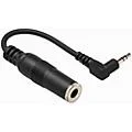 Hosa MHE100.5 Balanced 1/4″ TRS Female to Right-Angle Stereo 3.5mm Male Headphone Adapter 6 in.