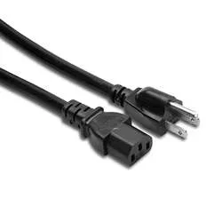 Hosa PWC-148 14 AWG, IEC C13 to NEMA 5-15P Power Cord – 8ft