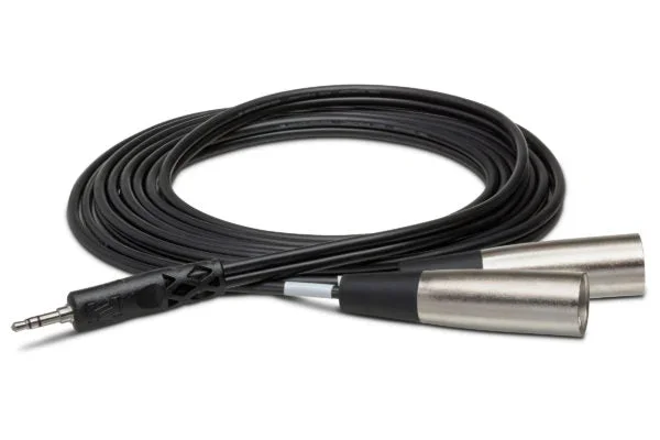 Hosa Stereo Breakout 3.5mm TRS to Dual XLR3M 2M (CYX-402M)