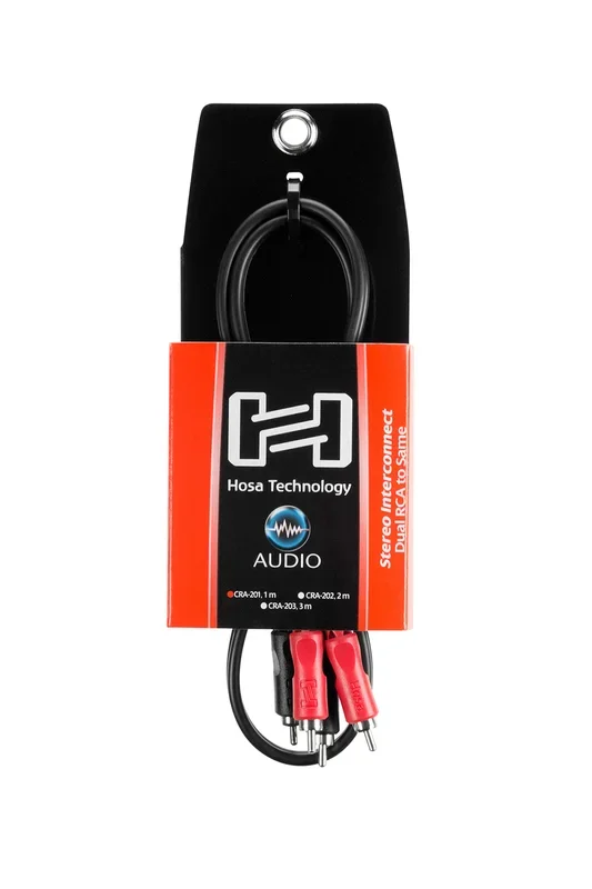 Hosa Stereo Interconnect, Dual RCA to Same, 1 m