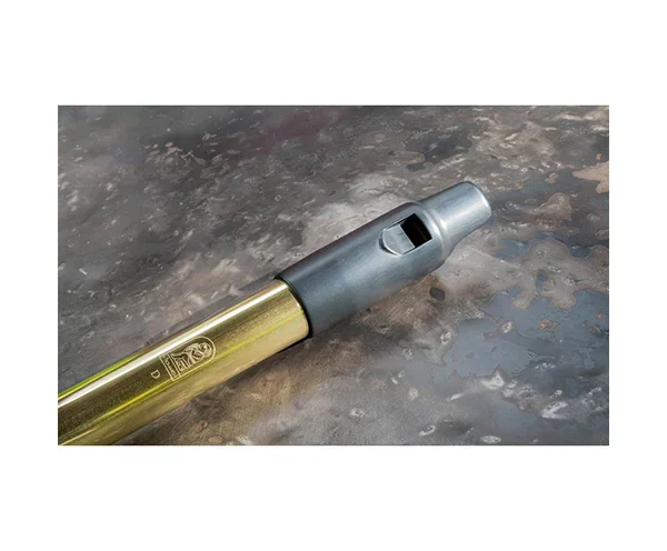Howard Low D Whistle In Case-PolishedBrass