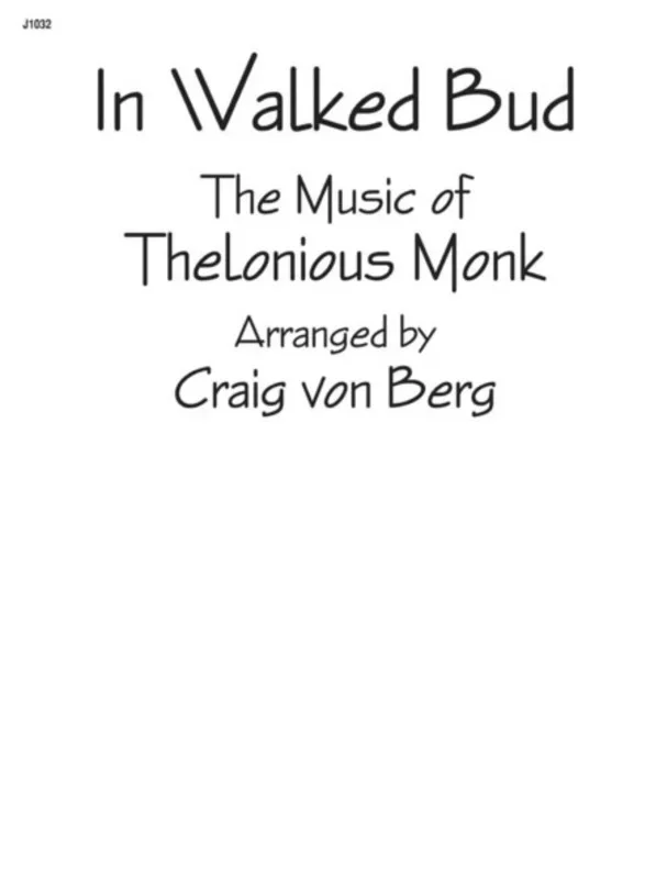In Walked Bud Book