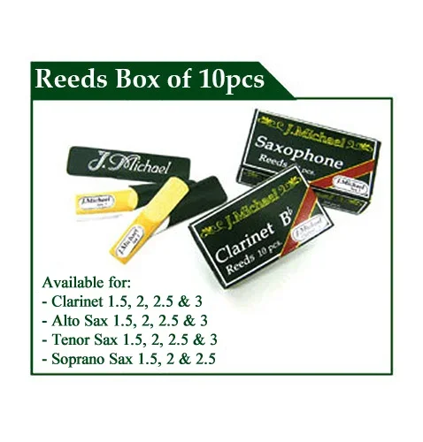 J.Michael Alto Saxophone Reeds, Size 1.5 (10pk)