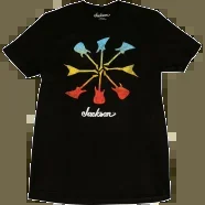 Jackson Guitar Shapes T-Shirt, Black, M