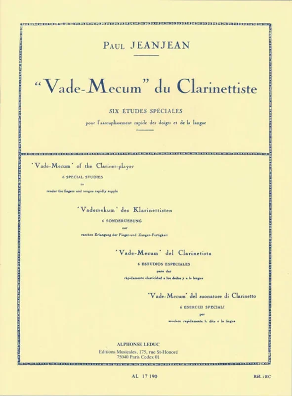Jeanjean: Vade-Mecum
