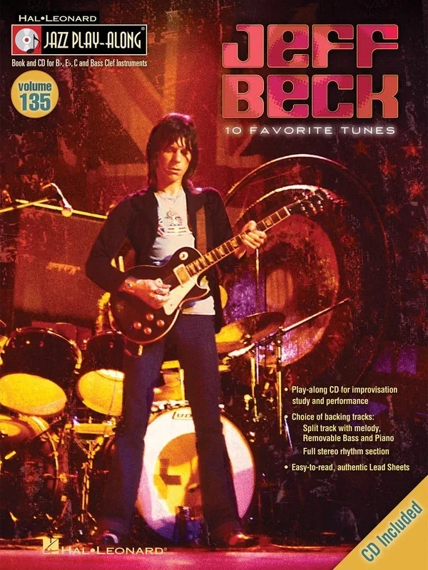 Jeff Beck Jazz Play Along Book/CD V135 (Softcover Book/CD)