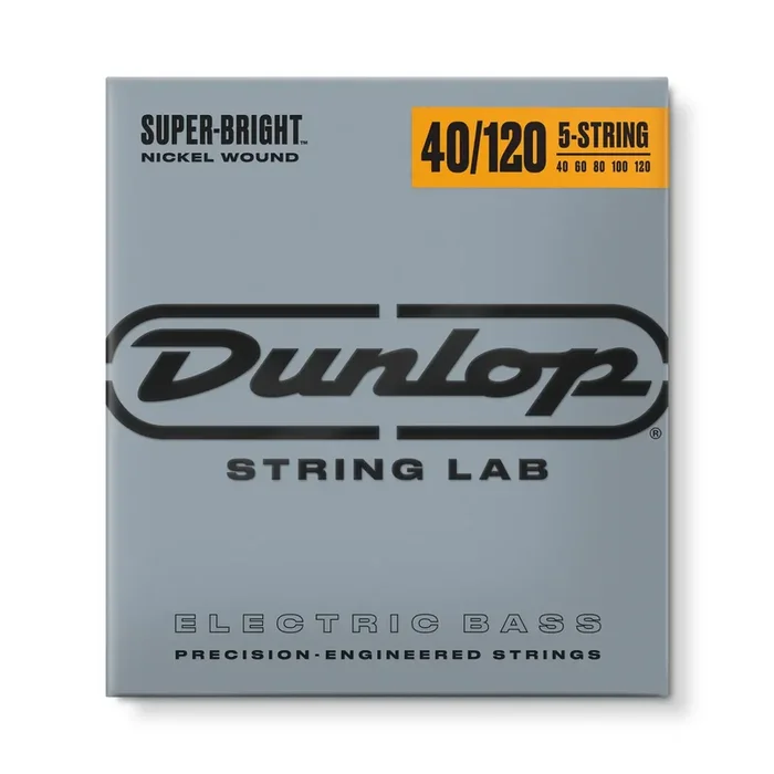 Jim Dunlop Dunlop 40-120 Super Bright Nickel Wound 5-String Bass Guitar String Set