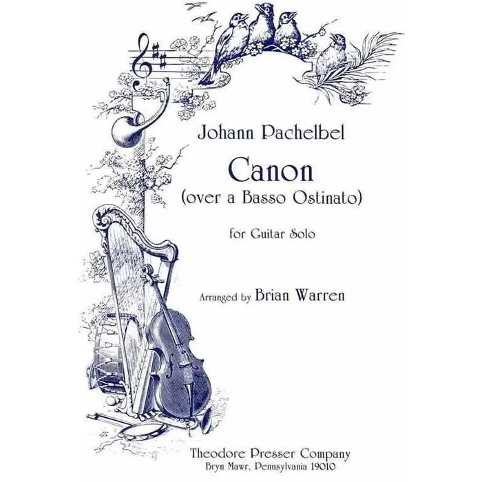 Johann Pachelbel: Canon (Over a Basso Ostinato) for Guitar Solo – Tablature Only