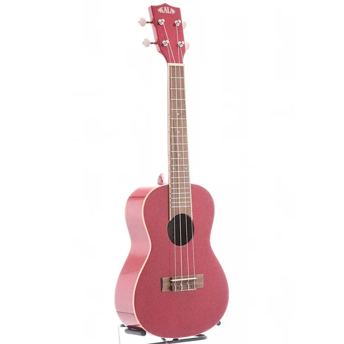 Kala Gloss Sparkle Concert Ukulele, Ritzy Red