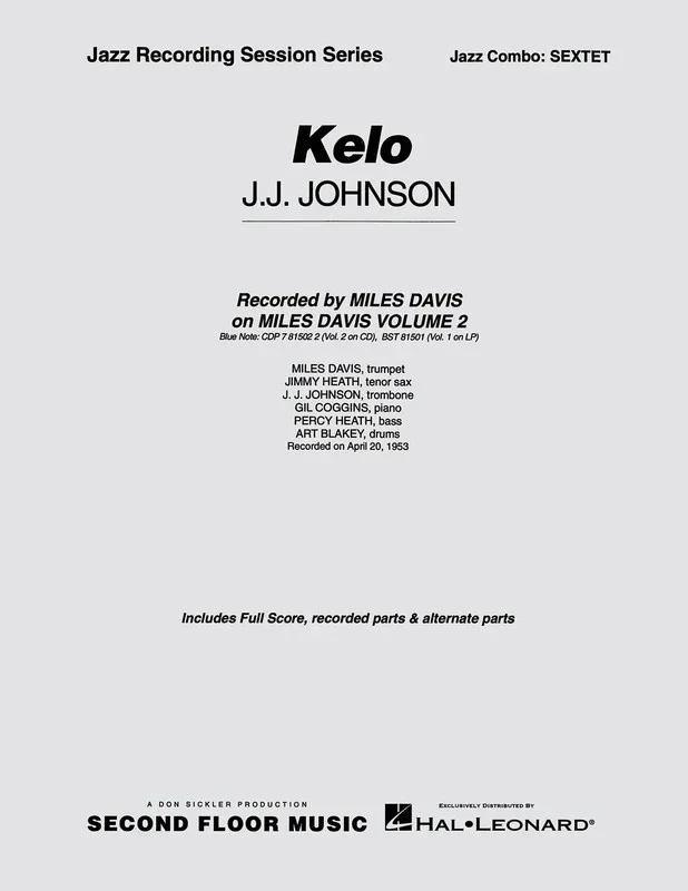Kelo Jazz Combo Score/Parts