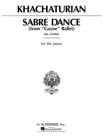 Khachaturian: Sabre Dance from “Gayaneh ” (arr. for piano)