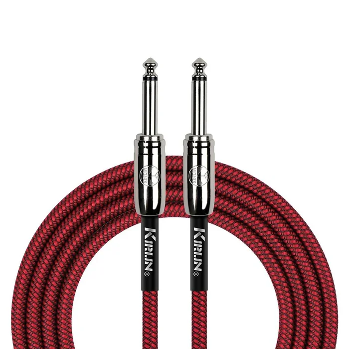 Kirlin IWCC201RD 20ft Red 1/4″ Mono Instrument Cable with Chrome Ends