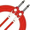 Kirlin LightGear Instrument Cable, 10′ With PVC Jacket Red