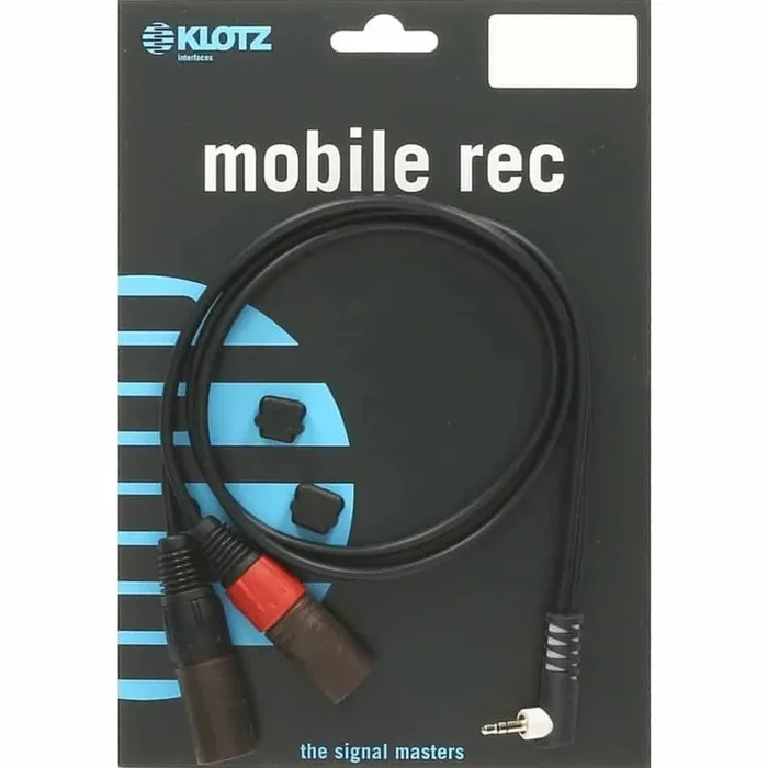 Klotz AY9A0200 Lightweight Y-Cable with Right Angled Mini Jack Plug 3.5 mm to 2 x XLR Male connectors