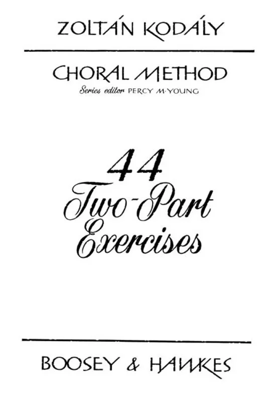 Kodaly – 44 Two Part Exercises (Softcover Book)