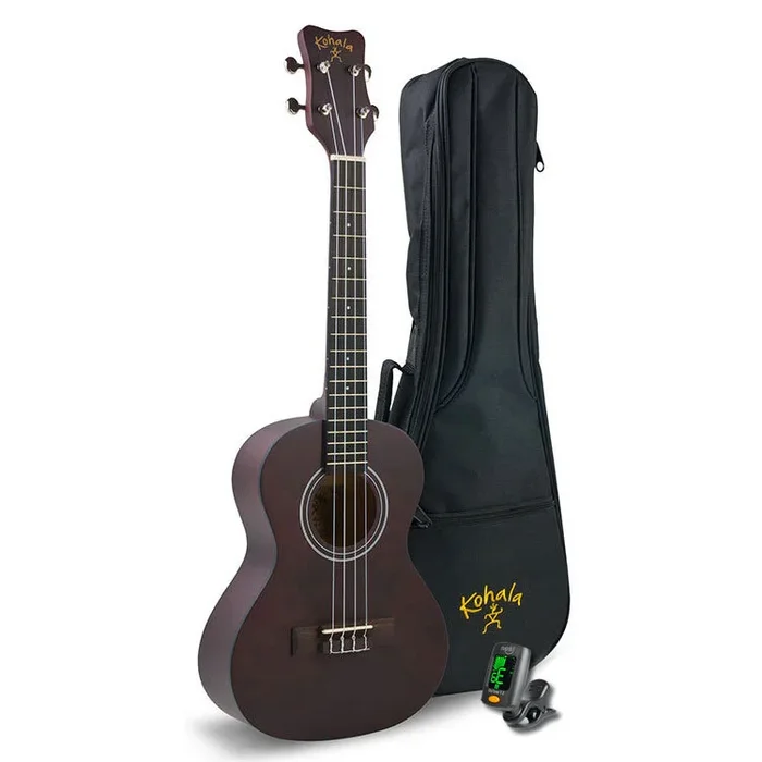 Kohala Tenor Ukulele Player’s Pack with Ukulele in Natural Satin Finish