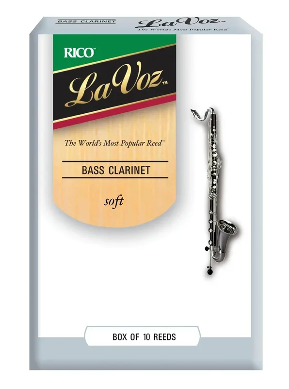 La Voz Bass Clarinet Reeds, Strength Soft, 10-pack