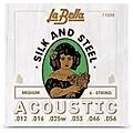 LaBella 710M Silk & Steel Medium Acoustic Guitar Strings Standard