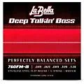 LaBella 760FM-B Deep Talkin’ Bass Stainless Steel Flat Wound 5-String Bass Strings Medium (49 – 128)