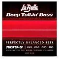 LaBella 760FS-S Deep Talkin’ Stainless Steel Flat Wound 4-String Bass Strings – Standard, Short Scale Standard