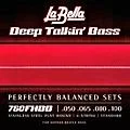 LaBella Deep Talkin’ Stainless Steel Flat Wound Strings for 4-String Beatle Bass Standard