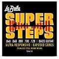 LaBella Super Steps Stainless Steel Exposed Cores 5-String Bass Strings Custom Light (40 – 128)