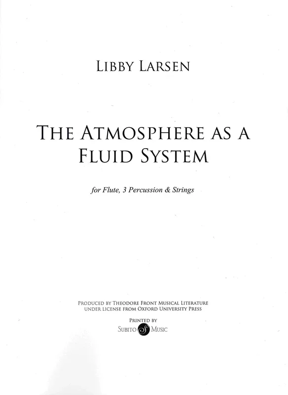 Larsen: The Atmosphere As A Fluid System