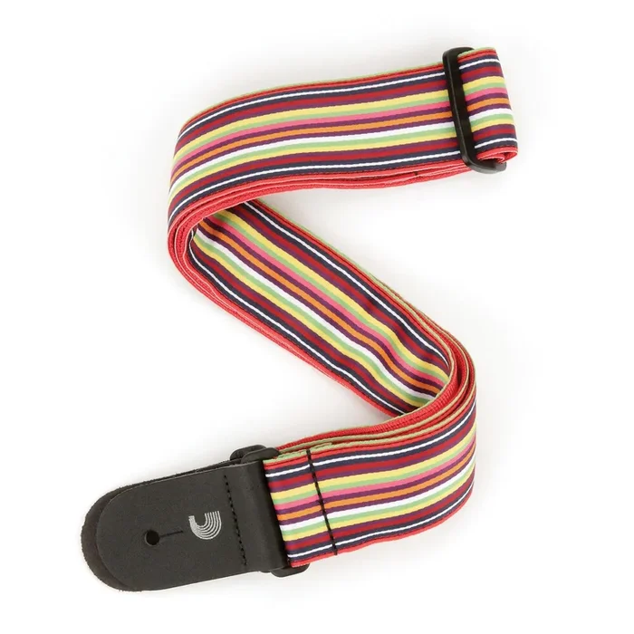 Latin Line Art Guitar Strap, Multi Colored – by D’Addario
