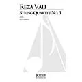Lauren Keiser Music Publishing String Quartet No.3 LKM Music Series Composed by Reza Vali Standard