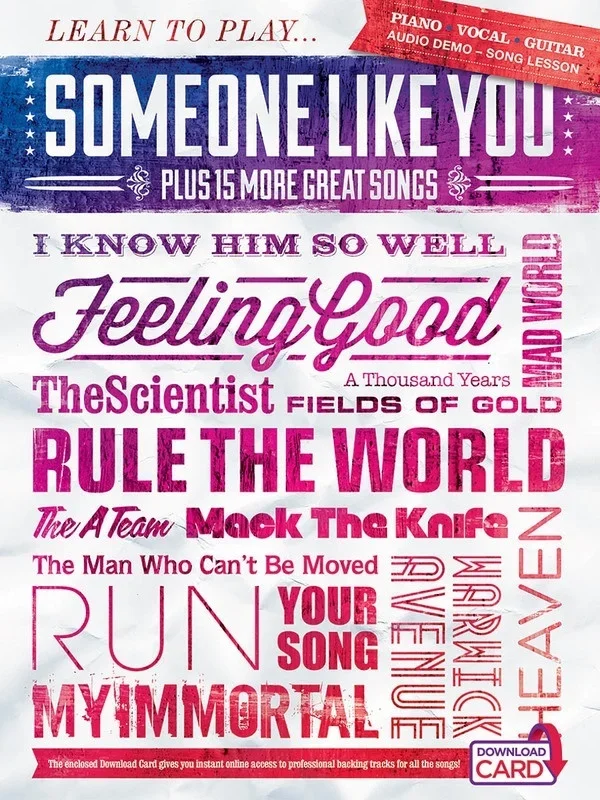 Learn To Play Someone Like You Plus 15 More Hits