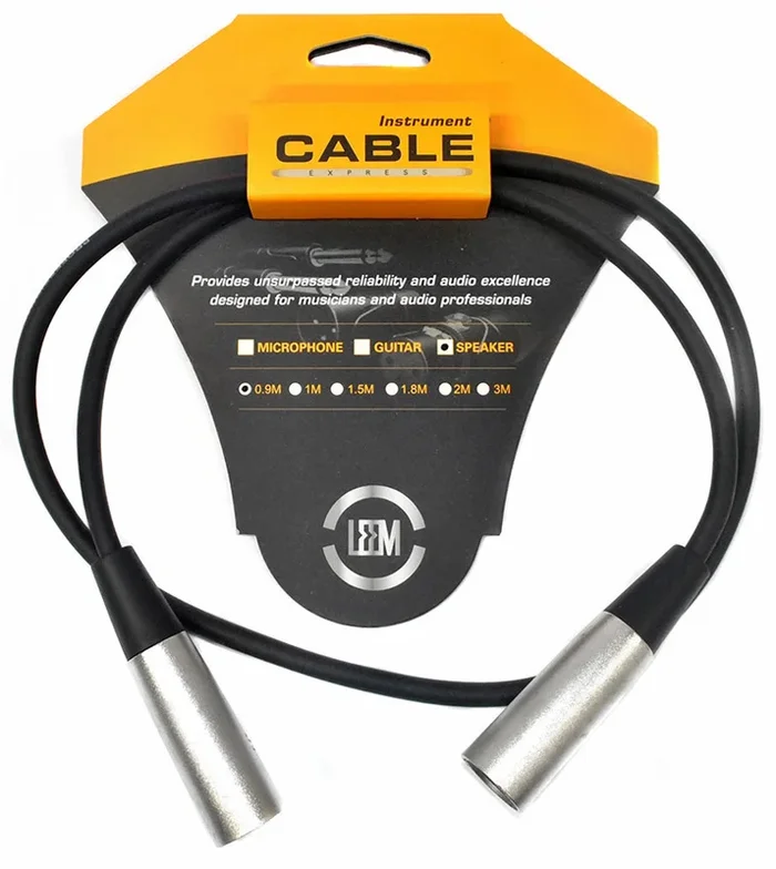 Leem 3ft Speaker Cable (XLR Male – XLR Male)