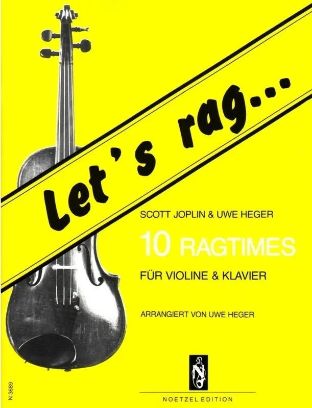 Lets Rag Ragtimes 10 Violin/Piano Arr Heger (Softcover Book)