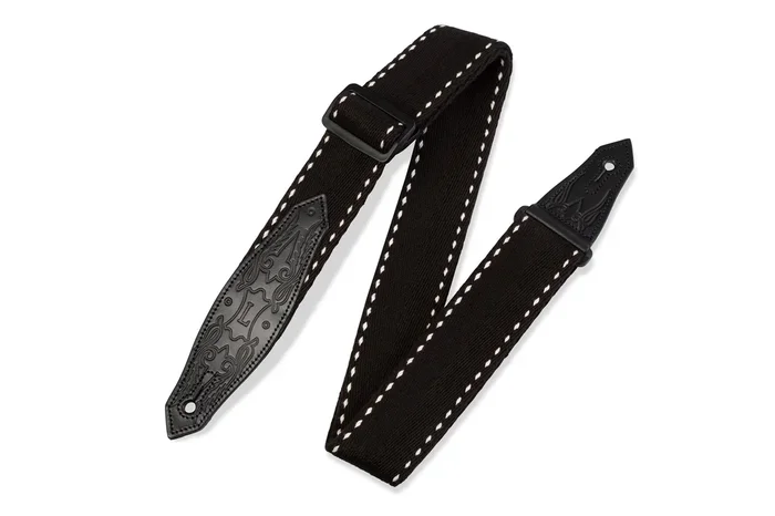 Levy’s MSSC80 Heavy-weight Cotton Guitar Strap – Black