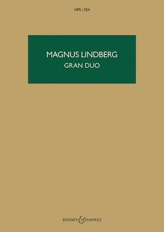 Lindberg – Gran Duo Study Score (Softcover Book)
